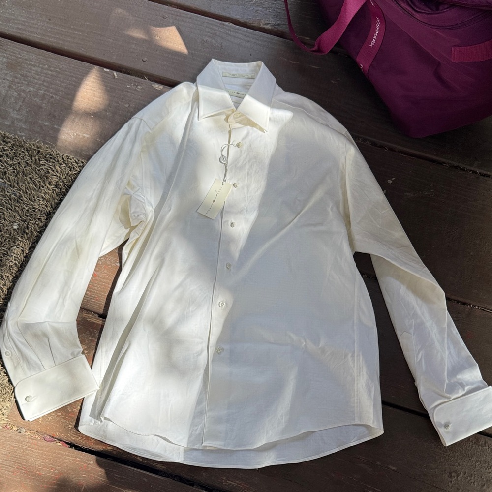 Joseph Abboud Elegant Cream Dress Shirt